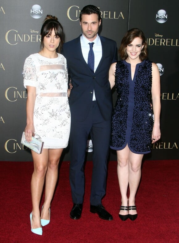 Chloe Bennet, Brett Dalton, Elizabeth Henstridge - Avant-première du film "Cinderella" (Cendrillon) à Hollywood, le 1er mars 2015.