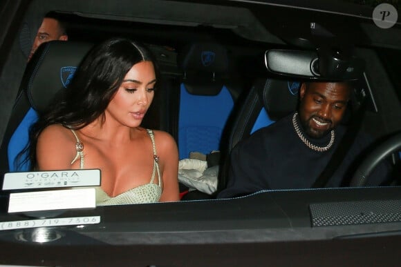 Kim Kardashian et Kanye West - Corey Gamble fête son 39ème anniversaire avec Kris Jenner et ses proches au restaurant "Giorgio Baldi" à Santa Monica, le 10 novembre 2019.
