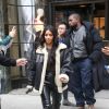 Kim Kardashian et son mari Kanye West quittent l'hôtel Ritz-Carlton à New York, le 7 novembre 2019.