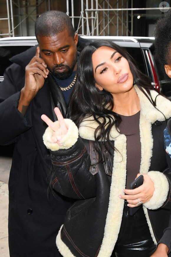 Kim Kardashian et son mari Kanye West sont allés faire du shopping à New York, le 7 novembre 2019.