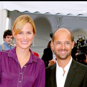 Judith Godrèche et Maurice Barthélemy lors de la projection du film "Le diable s'habille en Prada" au Festival deu film de Deauville le 9 septembre 2006.