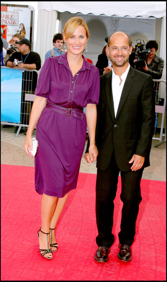 Judith Godrèche et Maurice Barthélemy lors de la projection du film "Le diable s'habille en Prada" au Festival deu film de Deauville le 9 septembre 2006.