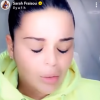 Sarah Fraisou en pleurs sur Snapchat - 27 novembre 2019