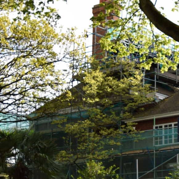 La maison de Robbie Williams en plein travaux. Londres, juin 2016.