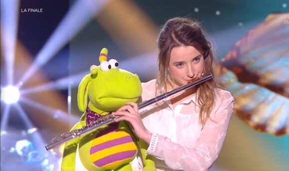 Le Cas Pucine lors de la finale d"Incroyable talent 2019", le 10 décembre, sur M6
