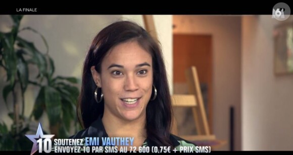 Emi Vauthey lors de la finale d'"Incroyable talent 2019", le 10 décembre, sur M6