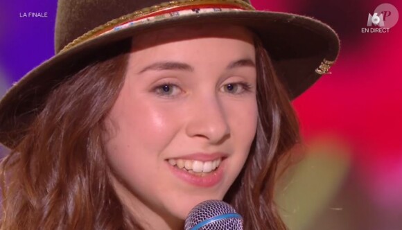 Marilou lors de la finale d'"Incroyable talent 2019", sur M6, le 10 décembre