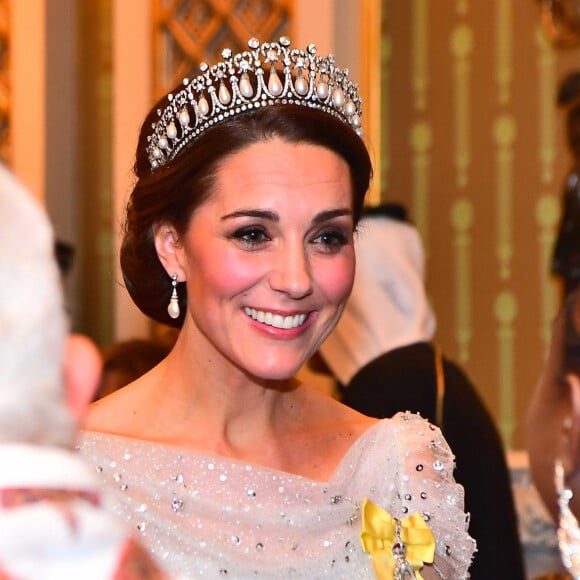 Catherine (Kate) Middleton, duchesse de Cambridge - La famille royale d'Angleterre accueille les invités lors d'une réception pour les membres du corps diplomatique au palais de Buckingham à Londres le 4 décembre 2018.