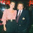  Jacques Martin et sa femme Cécilia - Soirée au Memores. Paris. Le 24 mai 1986. 