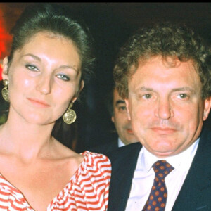 Jacques Martin et sa femme Cécilia - Soirée au Memores. Paris. Le 24 mai 1986.