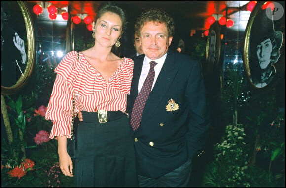 Jacques Martin et sa femme Cécilia - Soirée au Memores. Paris. Le 24 mai 1986.