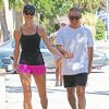 Exclusif - Stacy Keibler et son mari Jared Pobre en tenue de sport à Los Angeles Le 29 Août 2015  For Germany Call For Price Exclusive... 51835547 Model Stacy Keibler and her husband Jared Pobre walk hand in hand while enjoying a hike at Runyon Canyon in Los Angeles, California on August 28, 2015. The happy couple tied the knot last March.29/08/2015 - Los Angeles