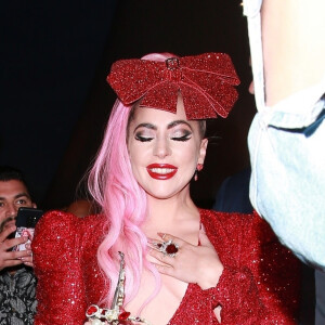 Lady Gaga arrive à l'évènement éphémère de sa marque, "Haus Labs Makeup", à The Grove, Los Angeles, le 5 décembre 2019