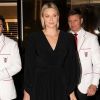 La princesse Charlene de Monaco à Dubaï pour féliciter l'équipe de rugby des Impi's qui participe au Tournoi International de Rugby Sevens. Le 6 décembre 2019. © Eric Mathon / Palais Princier