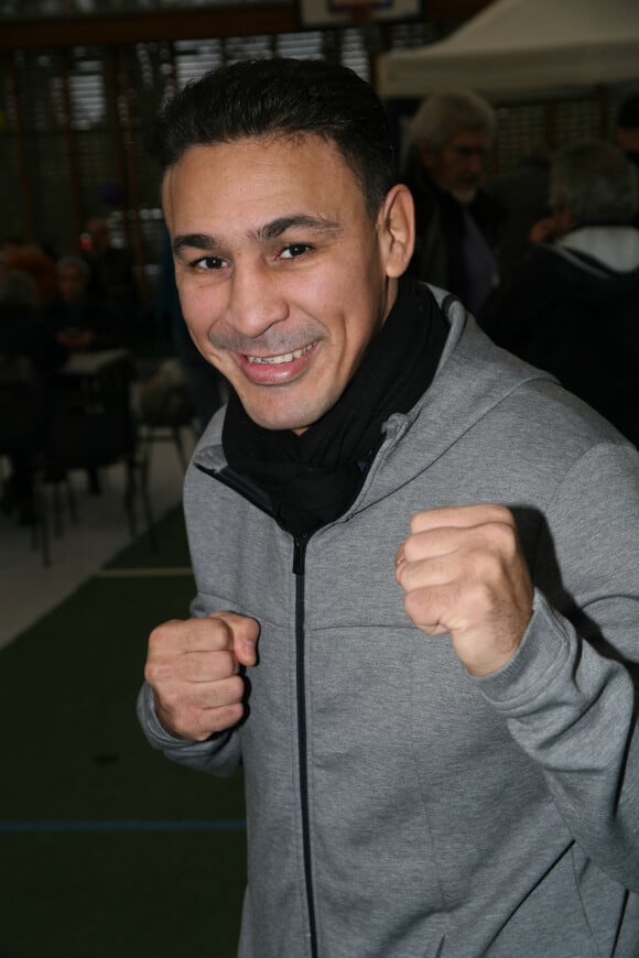 Exclusif - Ali Oubaali participe au tournoi de pétanque au profit du Téléthon 2019 au stade Suchet à Paris le 7 décembre 2019. © JLPPA/Bestimage