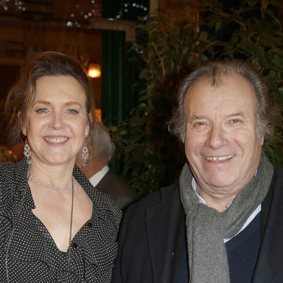 Agnès Soral, Daniel Russo - Soirée hommage à Jean-Pierre Mocky "70 ans de cinéma" à la brasserie "Les Deux Magots" à Paris. Le 9 décembre 2019 © Christophe Aubert via Bestimage