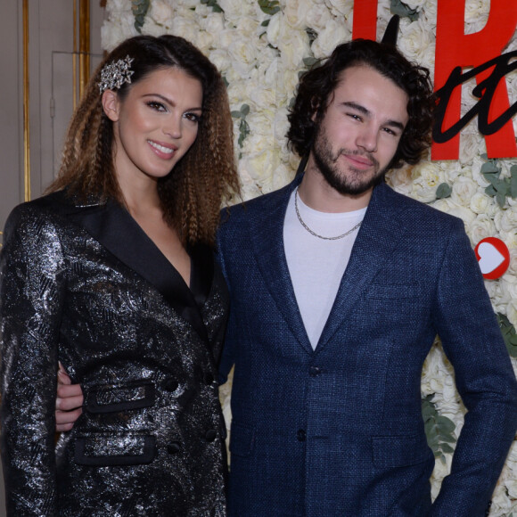 Iris Mittenaere (ambassadrice de la marque Morgan, Miss France 2016 et Miss Univers 2016) et Anthony Colette à la soirée de lancement la nouvelle collection Iris Mittenaere for Morgan (Morgandetoi) à La Maison des Centraliens à Paris le 14 mars 2019. © Rachid Bellak/Bestimage