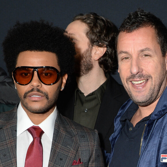 Abel Tesfaye (The Weeknd) et Adam Sandler - Première du film "Uncut Gems" (Netflix) à Los Angeles, le 11 décembre 2019.