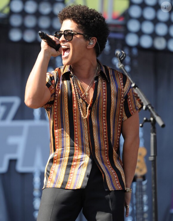 Bruno Mars lors du concert KIIS FM Wango Tango à Carson, en Californie, le 11 mai 2013.