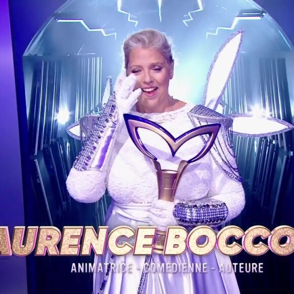 La licorne, Laurence Boccolini, remporte la saison 1 de "Mask Singer", le 13 décembre 2019.