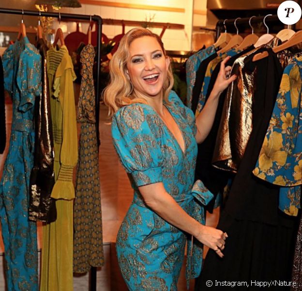 Kate Hudson assiste à la soirée de lancement de la nouvelle collection de HappyXNature. Los Angeles, le 12 décembre 2019.