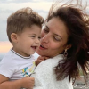 Zaho pose avec son fils Naïm à Montréal, le 10 août 2019, sur Instagram.