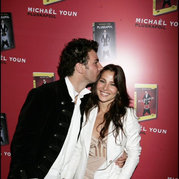 Michaël Youn et Elsa Pataky - Lancement du DVD de Michaël Youn "Pluskapoil" le 2 novembre 2005 à Paris.