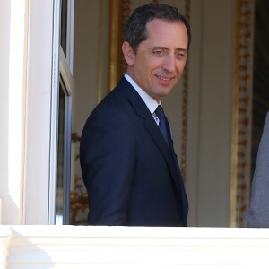 Gad Elmaleh - Présentation de la princesse Gabriella et du prince Jacques de Monaco au balcon du palais princier de Monaco, le 7 janvier 2015, à la population monégasque en présence de la famille princière.