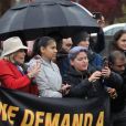 Jane Fonda assiste à la manifestation "Fire Drill Friday" à Washington, le 22 novembre 2019. L'actrice âgée de 81 ans qui s'est installée à Washington pour lutter contre le changement climatique a promis de manifester sur les marches du bâtiment du Capitole tous les vendredis jusqu'à fin janvier.