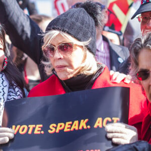 Jane Fonda - L'actrice et militante politique J.Fonda participe à une manifestation pour le climat à Capitol Hill, à Washington, DC, le 8 novembre 2019.
