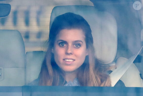 La princesse Beatrice - La famille royale arrive au palais de Buckingham pour le traditionnel déjeuner de Noël de la reine Elizabeth, le 18 décembre 2019.