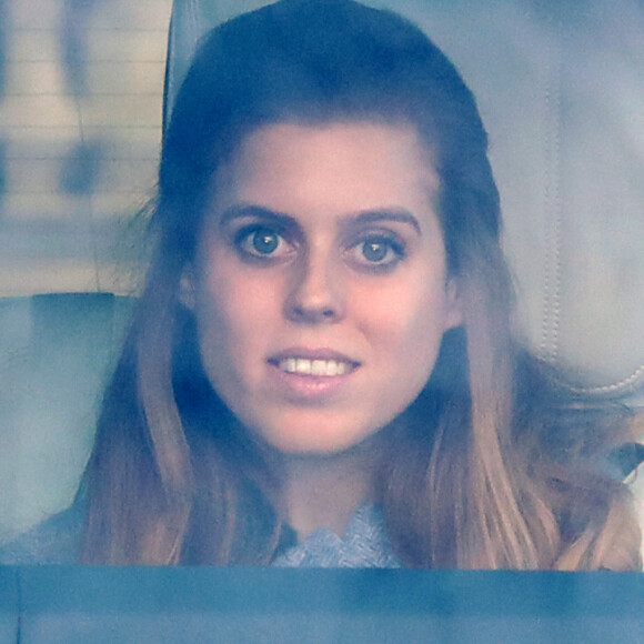 La princesse Beatrice - La famille royale arrive au palais de Buckingham pour le traditionnel déjeuner de Noël de la reine Elizabeth, le 18 décembre 2019.