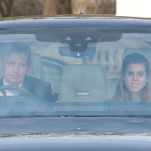 La princesse Beatrice - La famille royale arrive au palais de Buckingham pour le traditionnel déjeuner de Noël de la reine Elizabeth, le 18 décembre 2019.