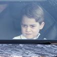 Le prince George - La famille royale arrive au palais de Buckingham pour le traditionnel déjeuner de Noël de la reine Elizabeth, le 18 décembre 2019.