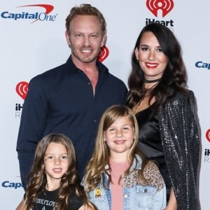 Ian Ziering, Erin Kristine Ludwig et leurs filles, Mia Loren et Penna Mae au "iHeartRadio Music Festival". Las Vegas. Le 20 septembre 2019. @David Acosta/Image Press Agency/SPUS/ABACAPRESS.COM