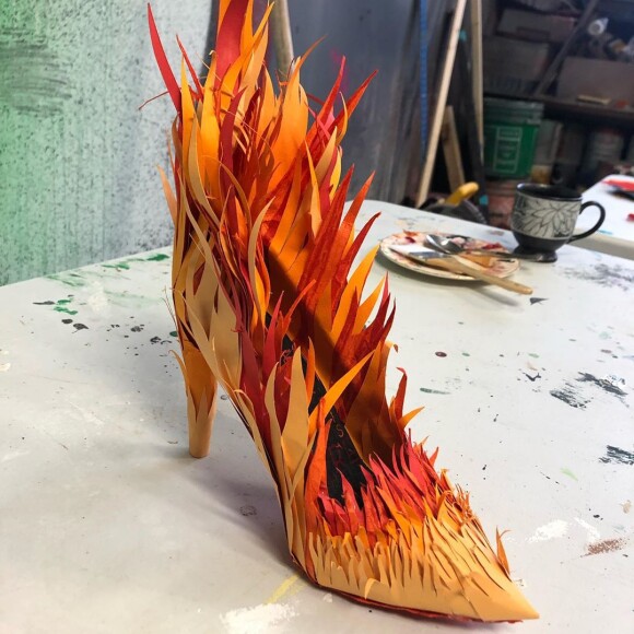 L'incroyable paire de chaussures de Céline Dion. Instagram, décembre 2019.