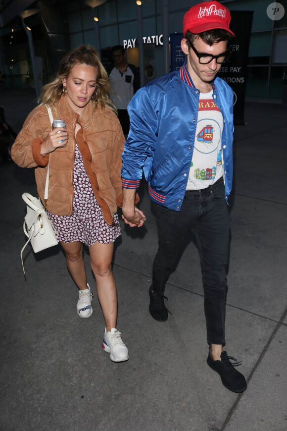 Hilary Duff et son compagnon Matthew Koma sont allés au cinéma en amoureux à Los Angeles, le 3 septembre 2019