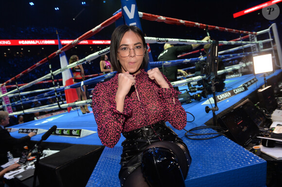 Agathe Auproux lors du gala de boxe Univent à l'AccorHotels Arena de Paris pour le championnat du monde WBA le 15 novembre 2019. © Veeren / Bestimage