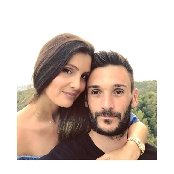 Hugo Lloris et sa femme Marine. Le 7 août 2018.