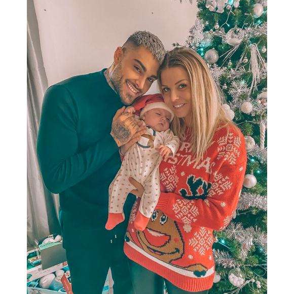 Jessica Thivenin, Thibault Garcia et Maylone fêtent leur premier Noël ensemble, sur Instagram le 25 décembre 2019.