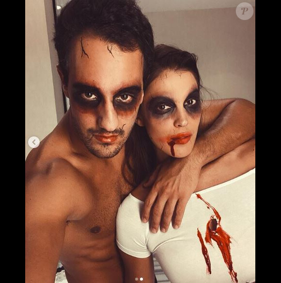 Iris Mittenare et Diego El Glaoui sur Instagram, le 2 novembre 2019.