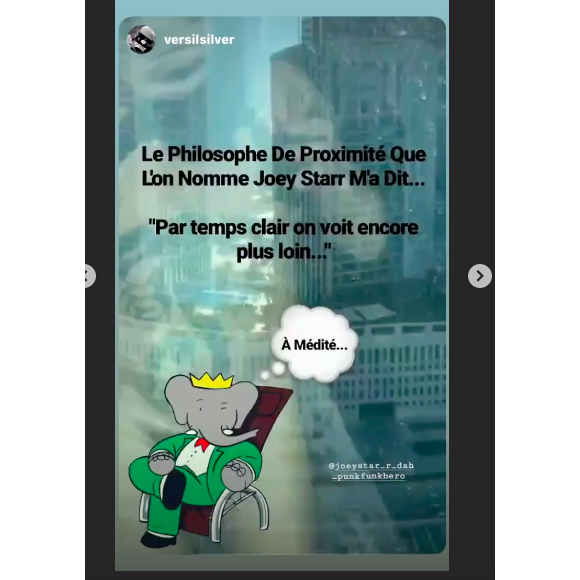 Joeystarr montre son pénis par inadvertance sur Instagram, décembre 2019.