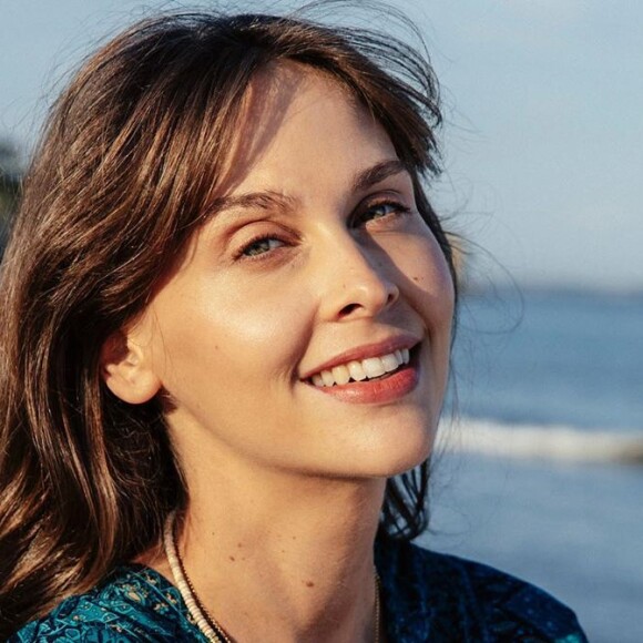 Ophélie Meunier avec son fils Joseph à la plage, photo postée sur Instagram le 1er janvier 2020