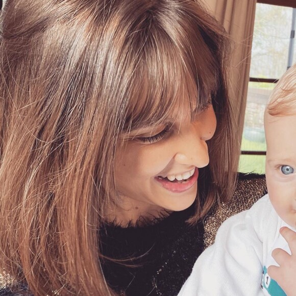 Ophélie Meunidr avec son fils Joseph, photo postée le 1er janvier 2020 sur Instagram