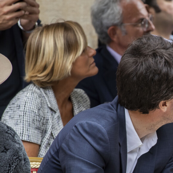 Antoine Arnault, Natalia Vodianova lors du défilé Louis Vuitton mode Hommes printemps-été 2020 à Paris le 20 juin 2019. © Olivier Borde / Bestimage