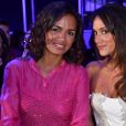 Laurence Roustandjee, Karine Lima - Défilé "Christophe Guillarmé" collection prêt-à-porter Printemps/Eté 2016 lors de la fashion week à l'atelier Renault à Paris le 30 septembre 2015.