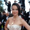 Karine Lima (robe Christophe Guillarmé, bijoux Gil Neuhaus) - Montée des marches du film "Sils Maria" lors du 67 ème Festival du film de Cannes – Cannes le 23 mai 2014.