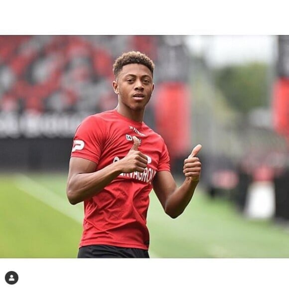 Nathaël Julan, photo publiée sur Instagram le 16 août 2018. Le footballeur est mort à 23 ans dans un accident de la route le 3 janvier 2020.