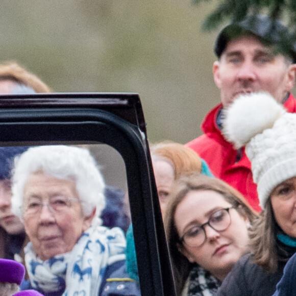 Elizabeth II - Service religieux de l'église Sainte-Marie-Madeleine à Sandringham, Norfolk, Royaume Uni, le 5 janvier 2020.