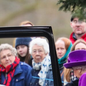 Elizabeth II - Service religieux de l'église Sainte-Marie-Madeleine à Sandringham, Norfolk, Royaume Uni, le 5 janvier 2020.